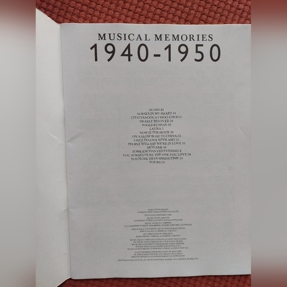 Vintage 3 Music Playbooks. Jazz, Broadway and 40s/50s  (Softcover) - Picture 11 of 12